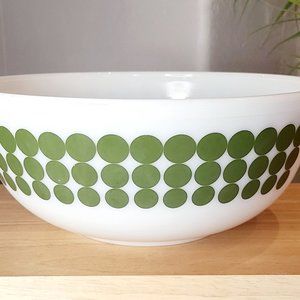 Pyrex Vintage Green Dot Mixing Bowl